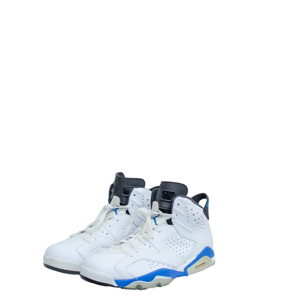 2014 Nike Air Jordan 6 Retro Sport Blue White 384664-107 Mens Size 12